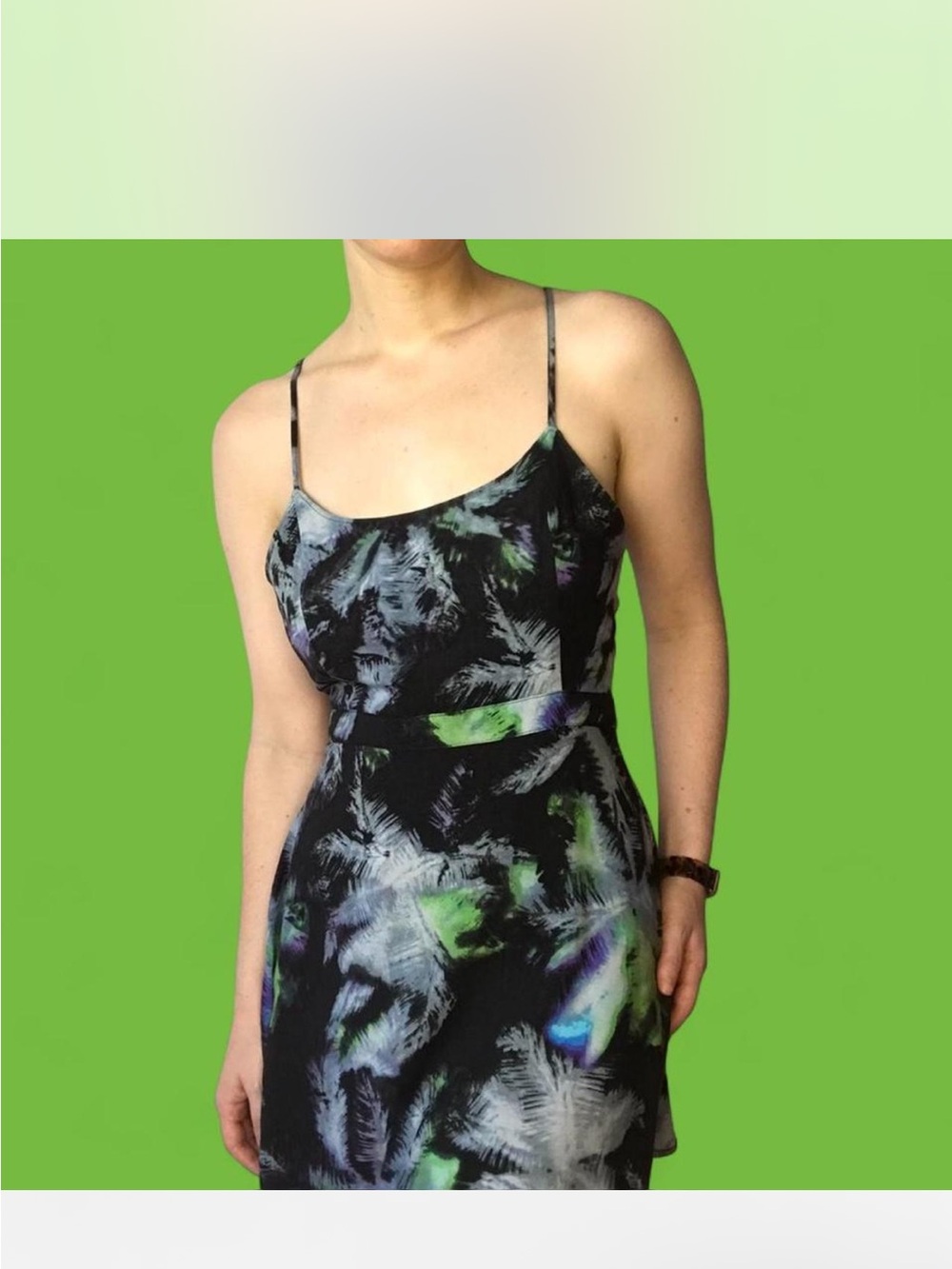 Tie dye print summer dress